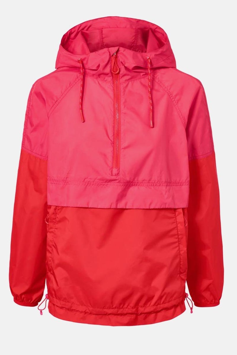 Tchibo Women Hooded Long Sleeve Block Jacket, Red and Pink - Image 3